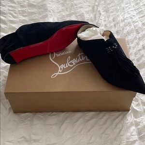 Black Christian Louboutin flats/mules - 38.5